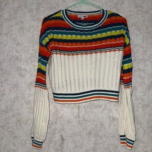 Fashion Nova Multicolor Striped Sweater